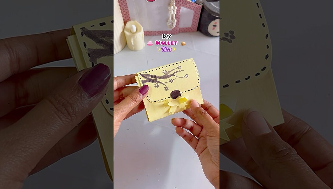Cute 🌸 Wallet💰 idea ✨ #diy #craft #shorts #ytshorts
