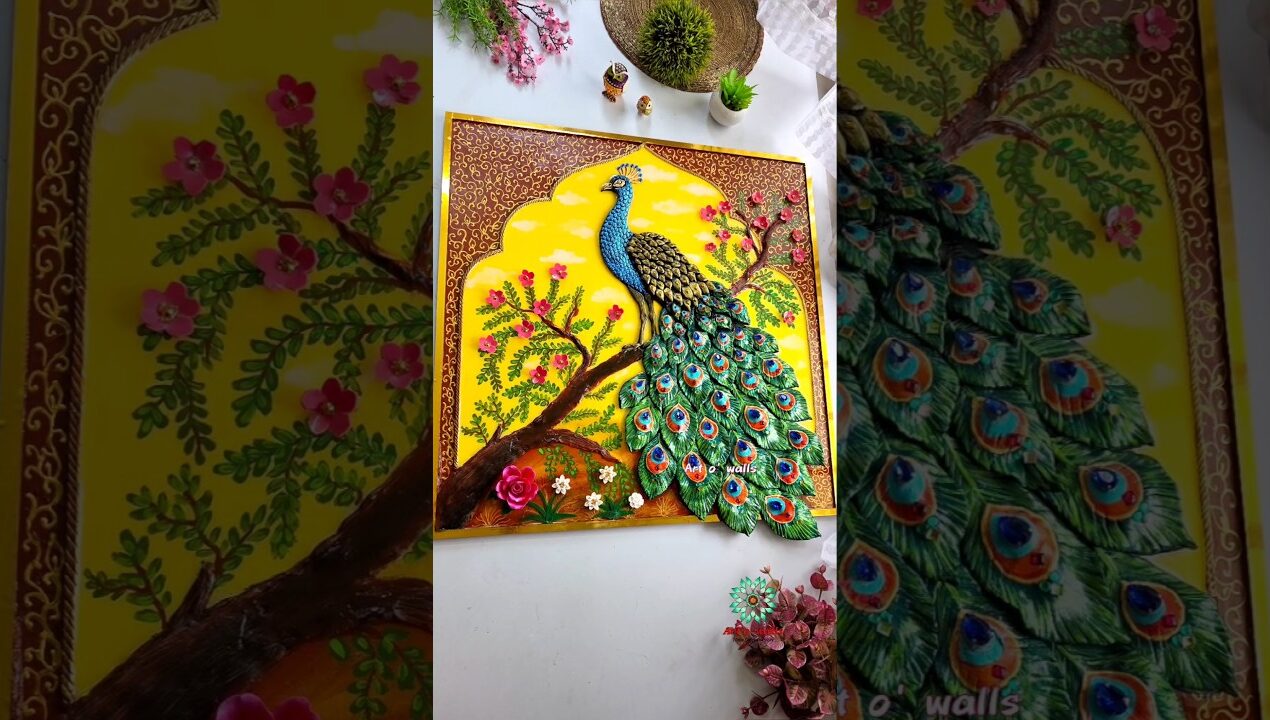 New Creativity ❤️ Large fusion art #diy #trending #shorts #resincrafts #indianart #viral #claycraft