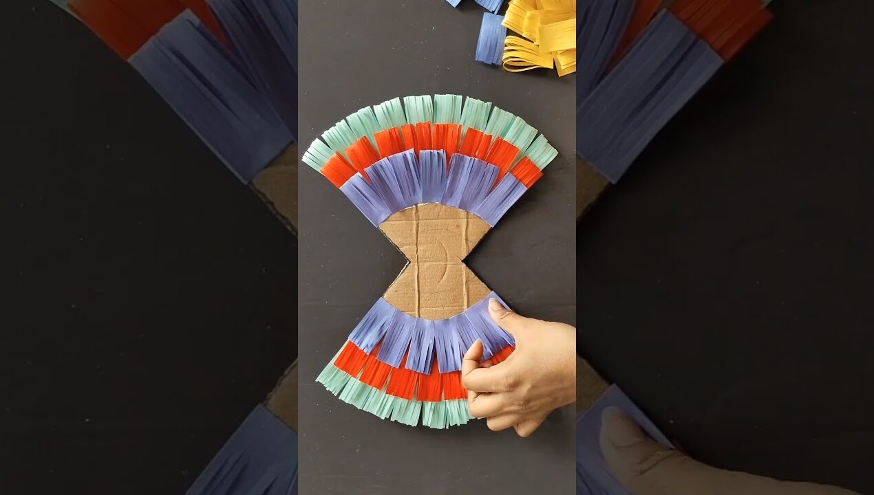 How To Make Amazing Butterfly Wall Hanging #Papercraft #Youtubeshorts #Homedecor #DIY #Shorts