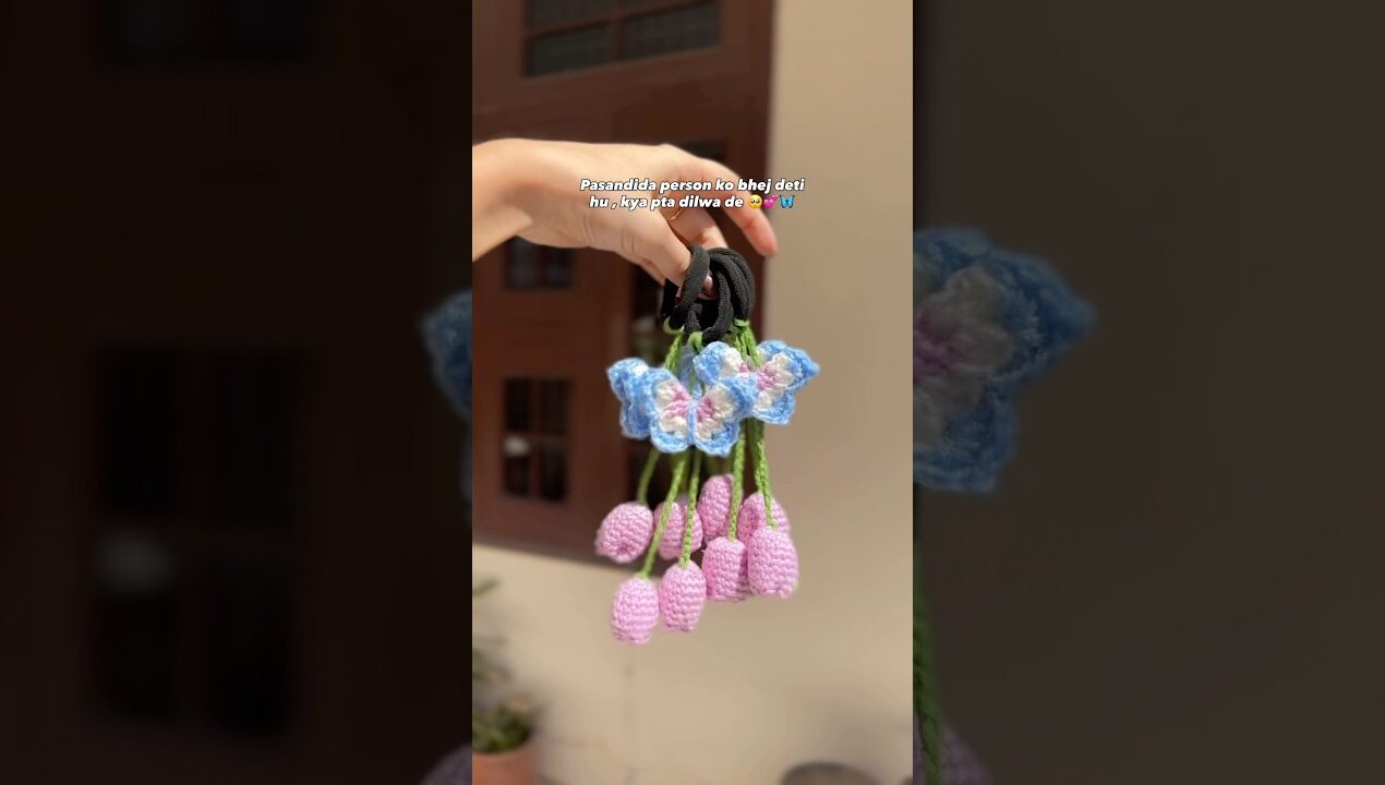 VIRAL Hairtie🦋🥹 #crochet #hairstyle #handmade #diy #shortsfeed #shorts #viral #gift #cute #trend