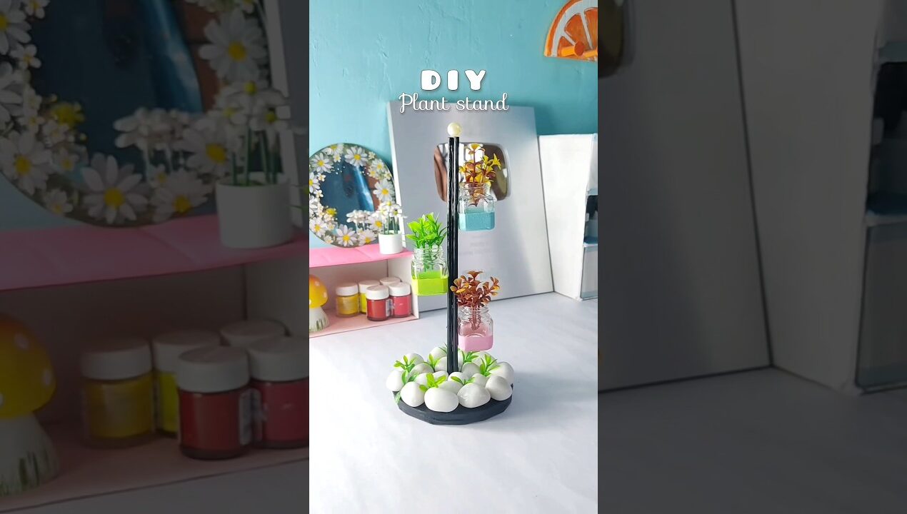 Diy plant stand #diy #youtubeshorts #craft