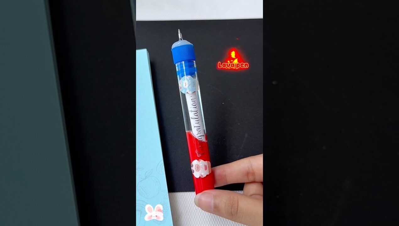 DIY Lava pen 🖊️ #tonniartandcraft #diy #craft #handmade #art #cute