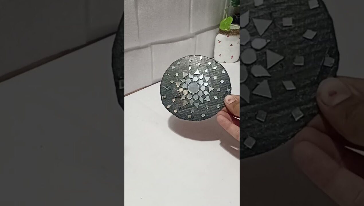 ✨🪞Mirror art ideas DIY lipan art #diy #bestoutofwaste #craft #viral #shorts #art