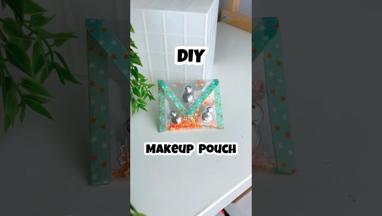 Makeup Pouch from Waste Sheet #diy #craft #doll #pouch