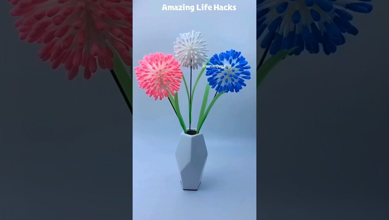 5 Creative DIY Flower Making Hacks 🌸 | Easy Handmade Craft Ideas at Home | #shorts