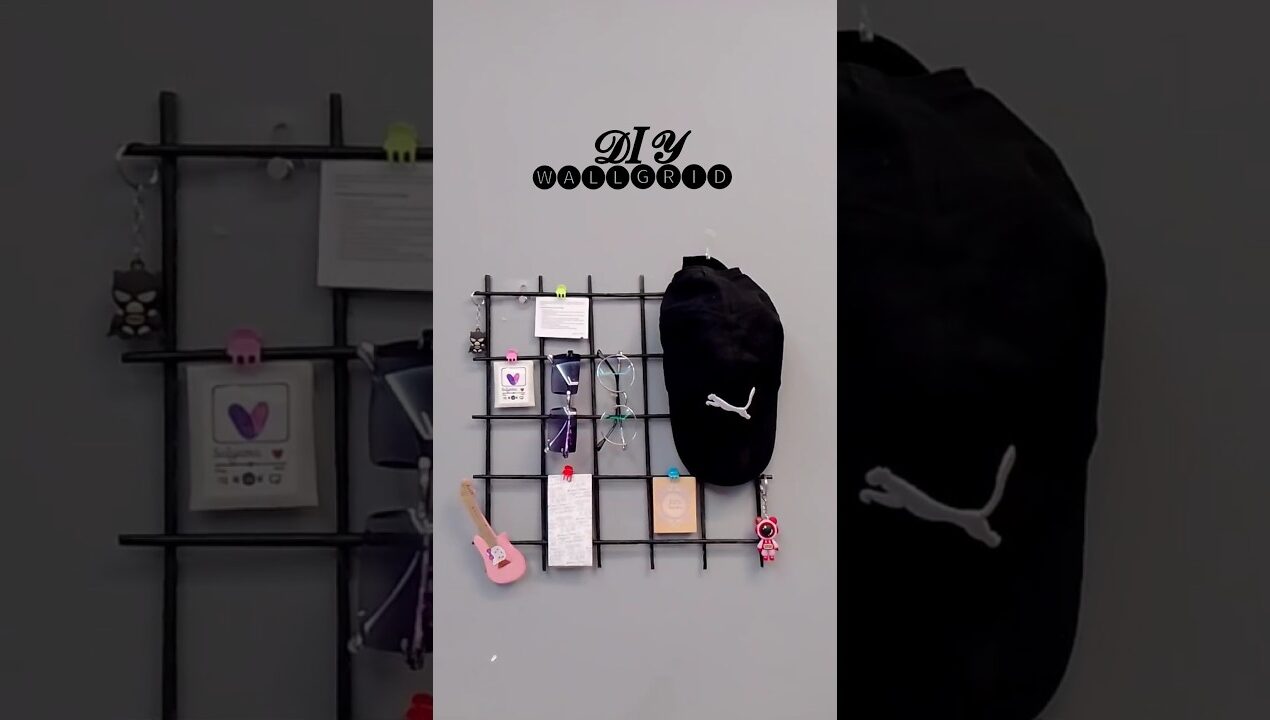 DIY Wall Grid 🌸 | How to Make Wall Hanging at Home | Wall Hanging #craftozone
