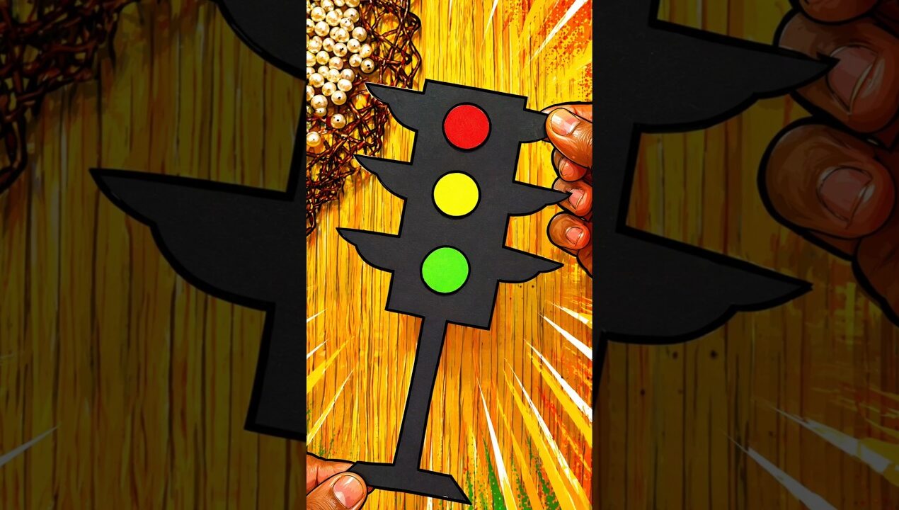 traffic light model||#reels #diy #viral #trending #shortsvideo #craft #easy ‪#ytshorts #craft #diy