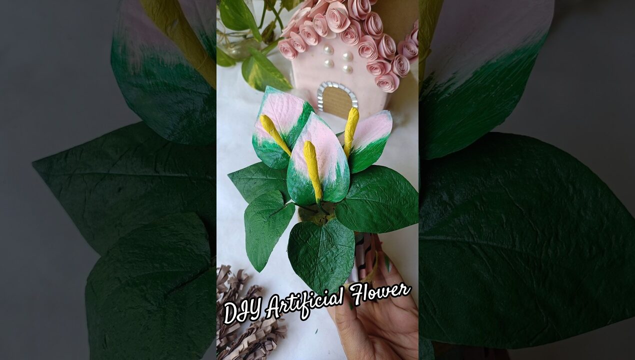 DIY Artificial plant | Easy decor Ideas #shortsviral #viralshorts #diyplanters #craftideas #handmade