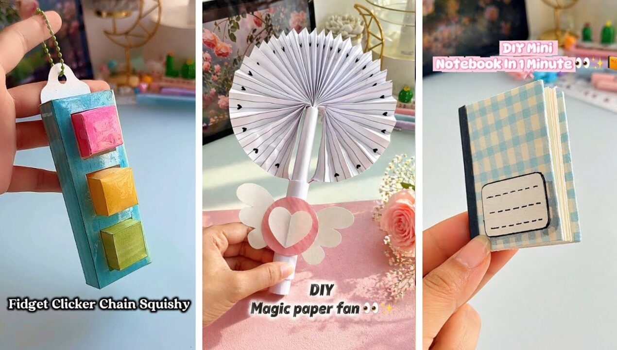 10 Easy craft ideas/ miniature craft /Paper craft/ how to make /DIY/school project/Mukta Art & Craft