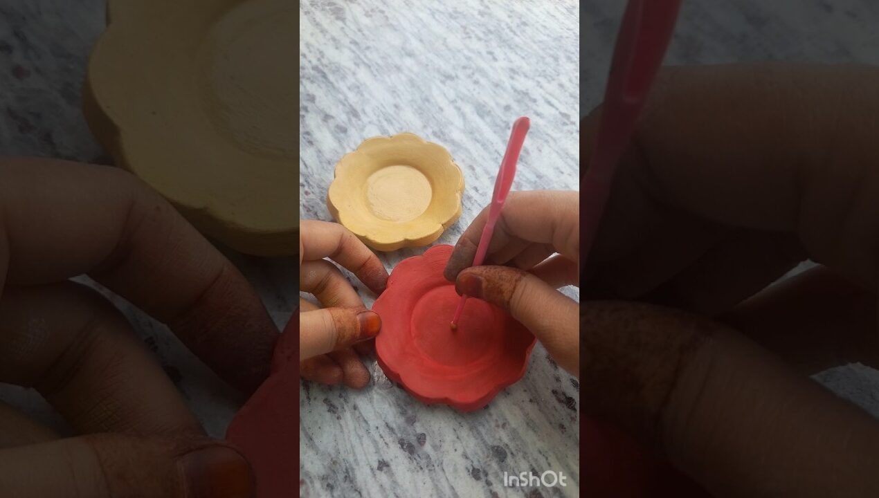 #Clay #Mitti Ki #Kalarful #Mini #Plate #Youtubeshorts #Shorts #Craft #Diy #ideas #Art #Jale2 #song