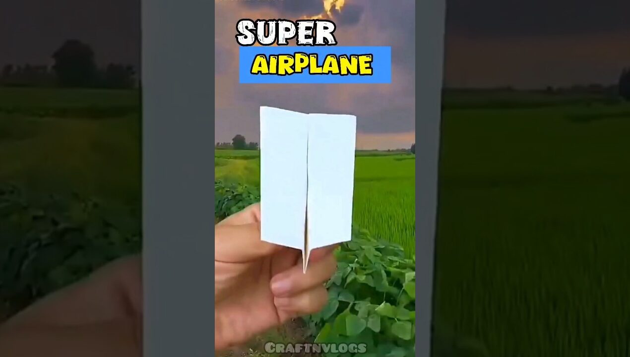 Wow 😲 New paper plane , easy to make #diy #origami #airplane