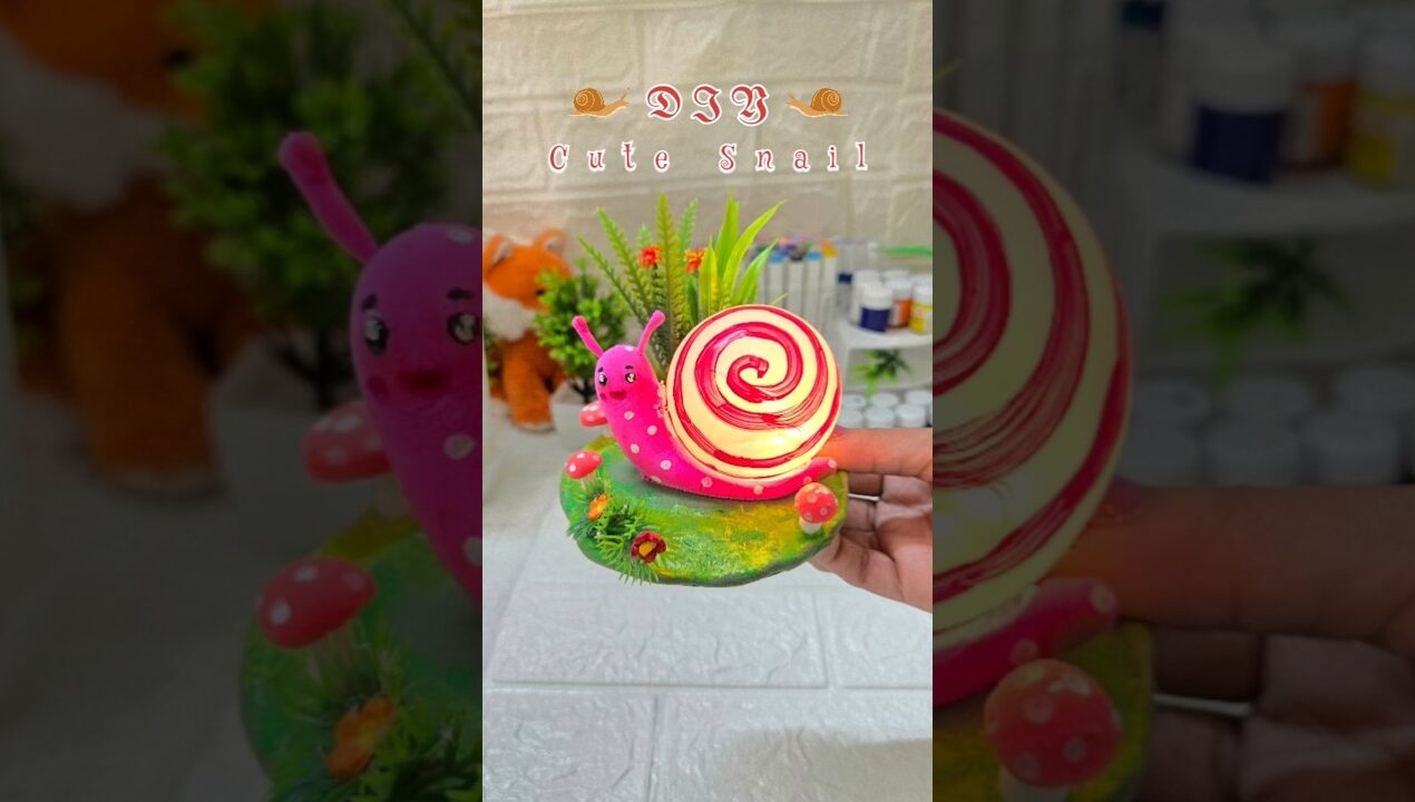 Diy snail decor #craft #clay #clayart #diy #decor #homedecor #handmade #shorts