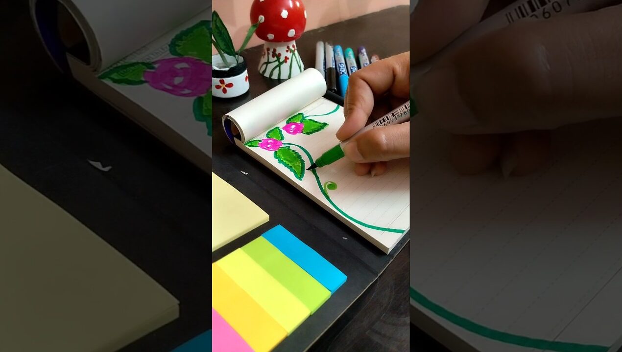 Diary decoration ideas #viral #craft #viralshorts #diy