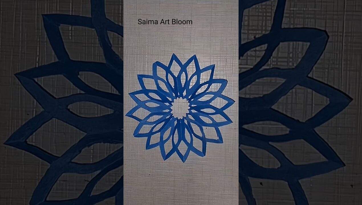 Easy Paper Cutting Flower Design 🌸 | DIY Craft #shorts #diy #flower