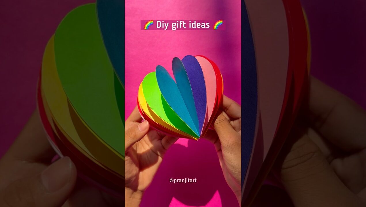 DIY gift ideas 🌈✨ #shorts #giftideas #papercraft
