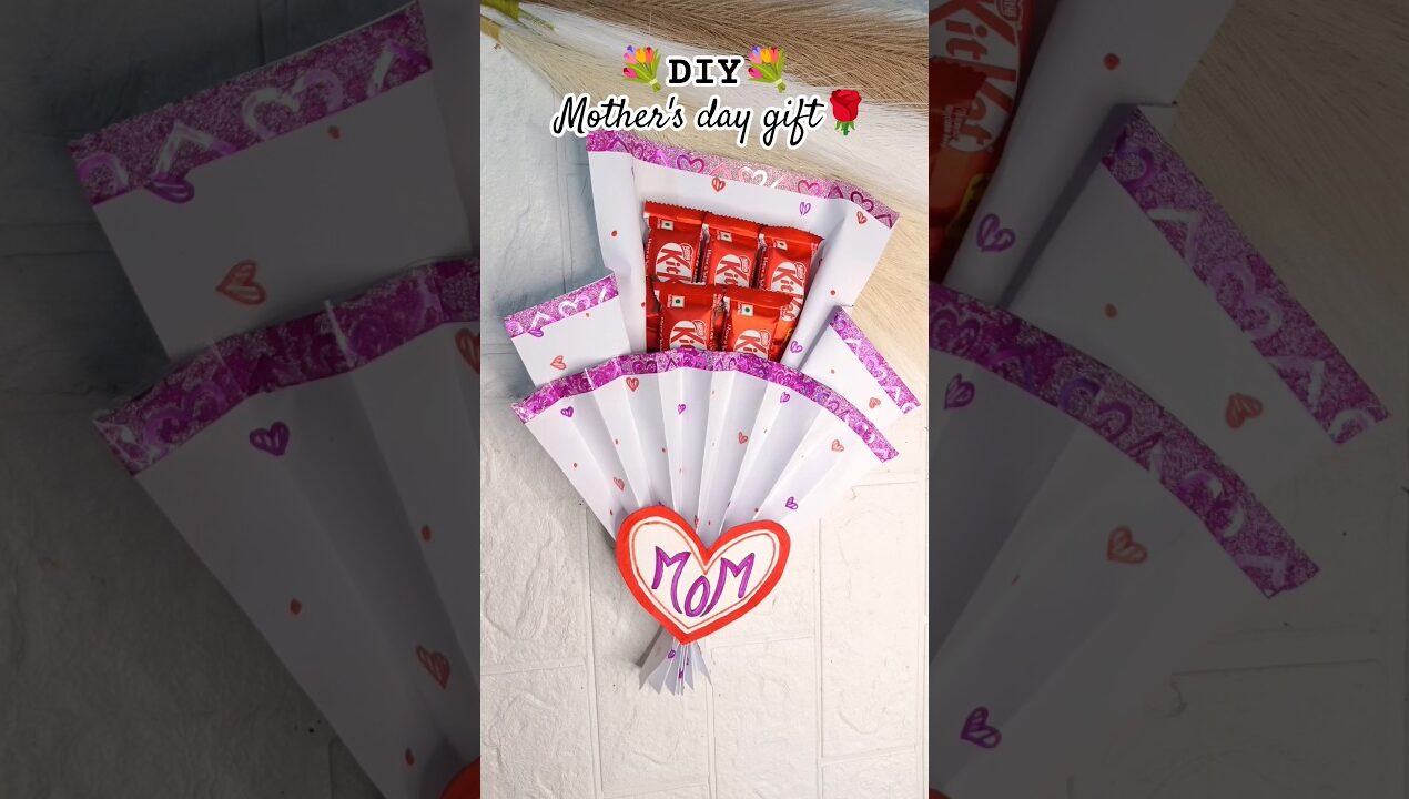 Cute mothers day gift #diy  #chocolatewrapping #mothersdaygift #mothersdayspecial #bouquettutorial