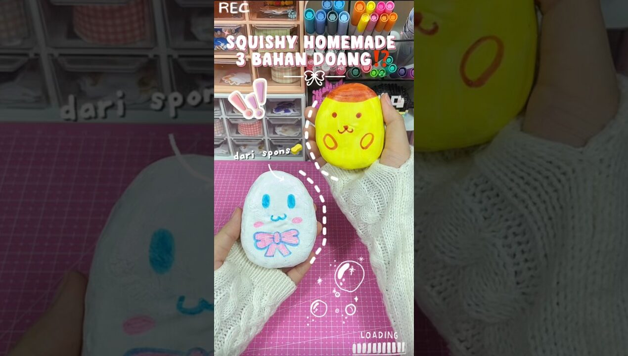 BIKIN SQUISHY DARI 3 BAHAN DOANG⁉️ yang mau beli bahan2 nya klik keranjang yaww #diy