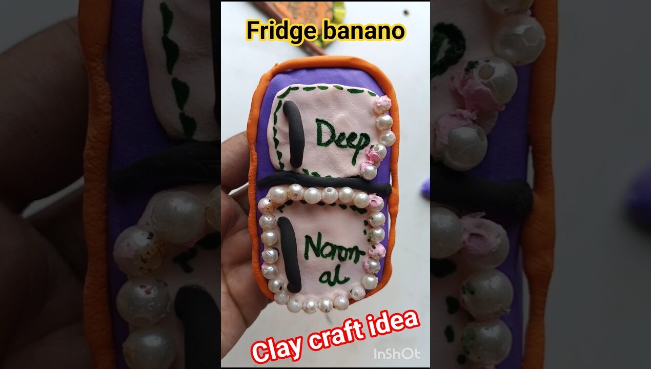 Diy idea💕✨How to make Deep Fridge easily by super clay‼️💕#diy #clayart #clay #claycraft #craftideas