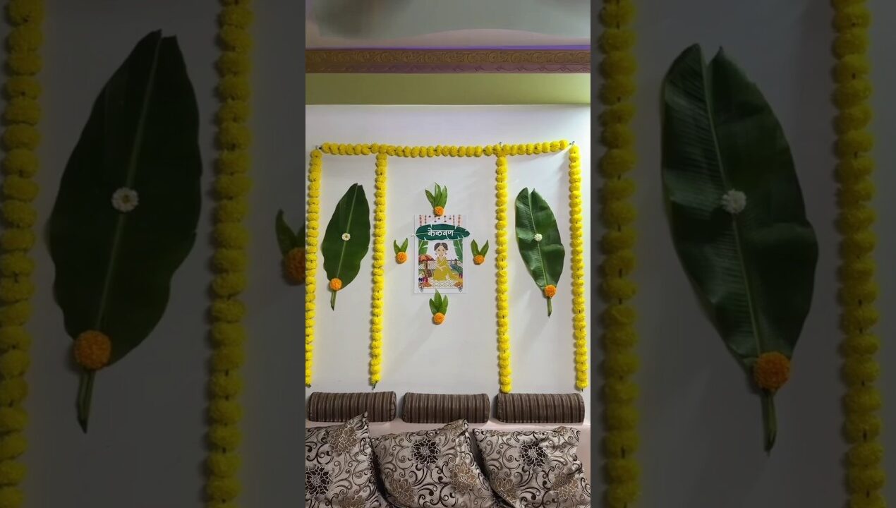kelvan decoration ideas for home / केळवण decoration / marathi wedding #diy #kelvan #marathiwedding