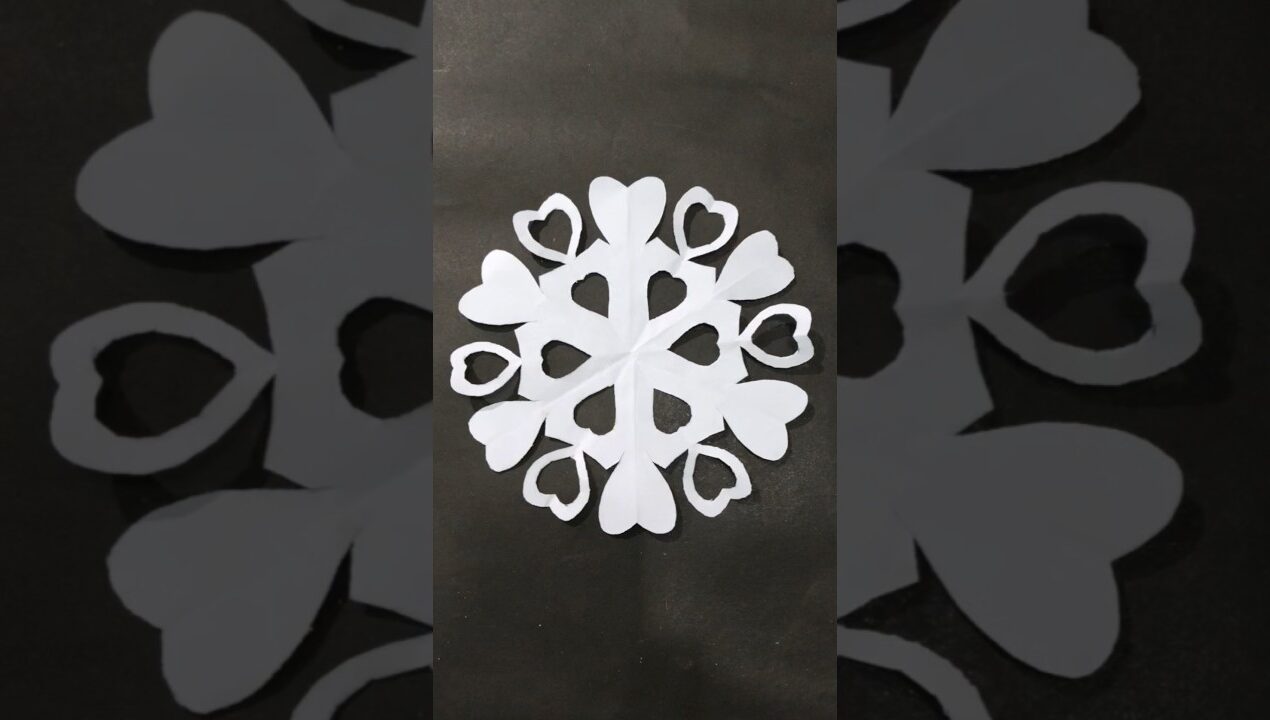 How to Make the Perfect Paper Snowflake! ❄️ ✨(So Easy!) #artofhandmade #handmade #diy #craft