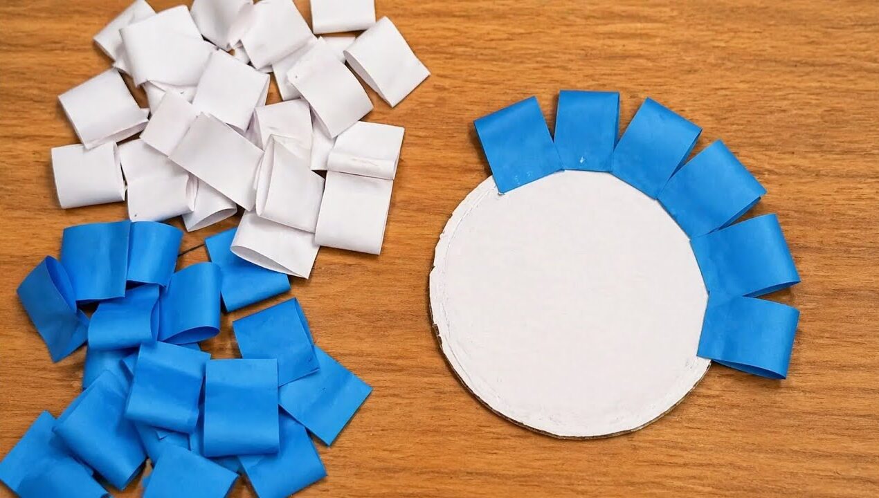 DIY Paper Flower Wall Hanging 🌸 / Easy Home Decor Craft Tutorial