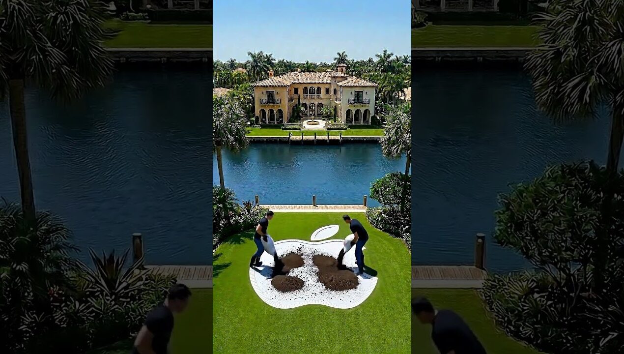 I Created an Apple Logo in My Garden 😍 | Backyard Transformation Idea #backyard #apple #diy #garden