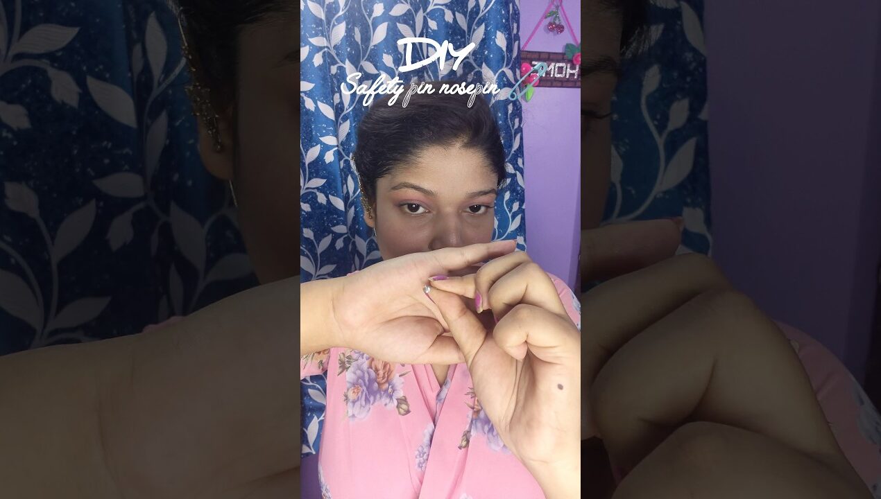 diy nose pin ✨🧷 #diy #craft #hack #handmade #nosepin #diyjewelry #shorts #trending #safetytips