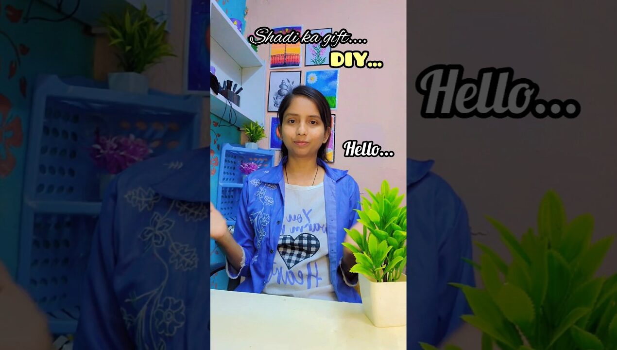 Shadi ka gift DIY Hand Made Craft #diy #shortsfeed #viralshort #trending #lippan art #mirror work