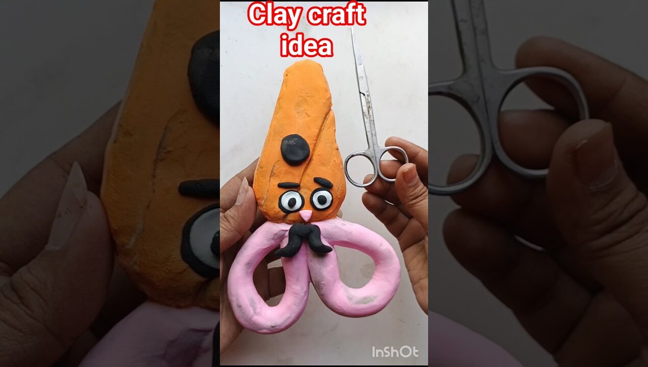 Diy idea‼️✨How to make Sessior//কেচি💕easily by super clay🚨#clayart #clayartist #claycrafts #claying