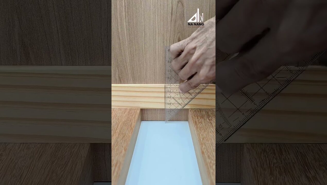 Brilliant idea to measure wood angles with perfect results  #woodworking #tips #diy #skills #ideas