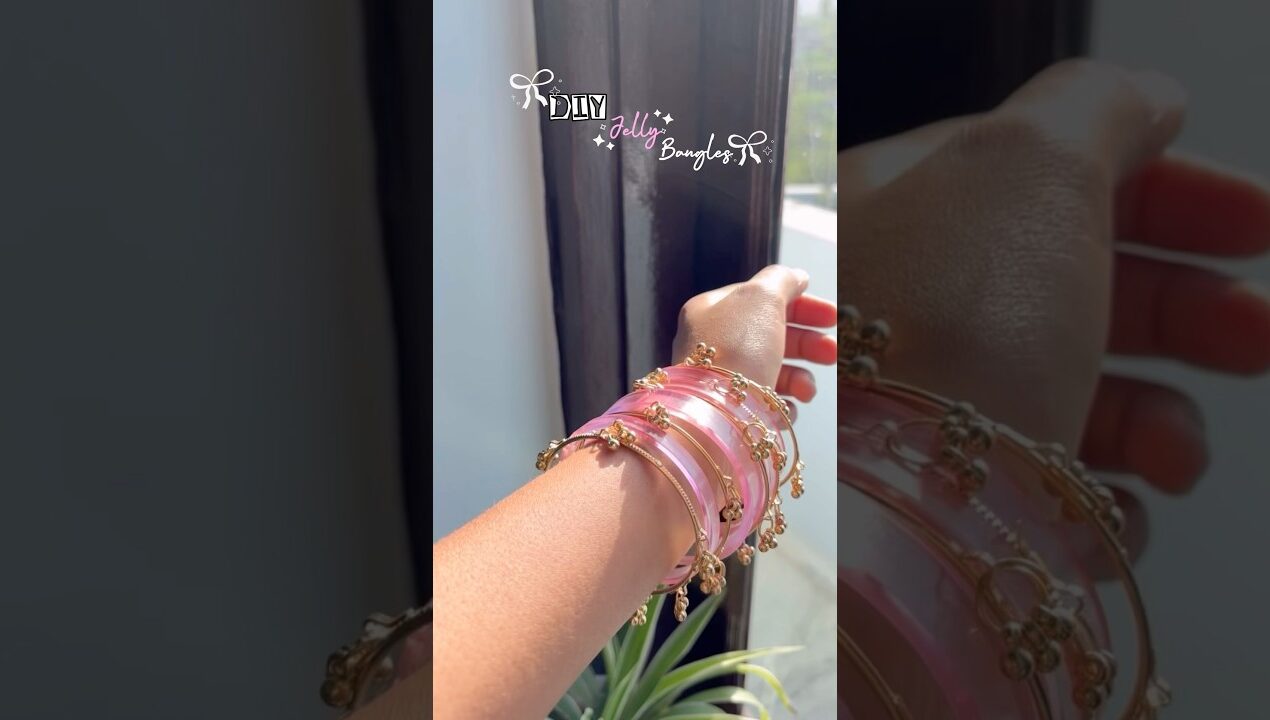 DIY Viral Jelly Bangles ✨💖😍#shorts #diy #viral