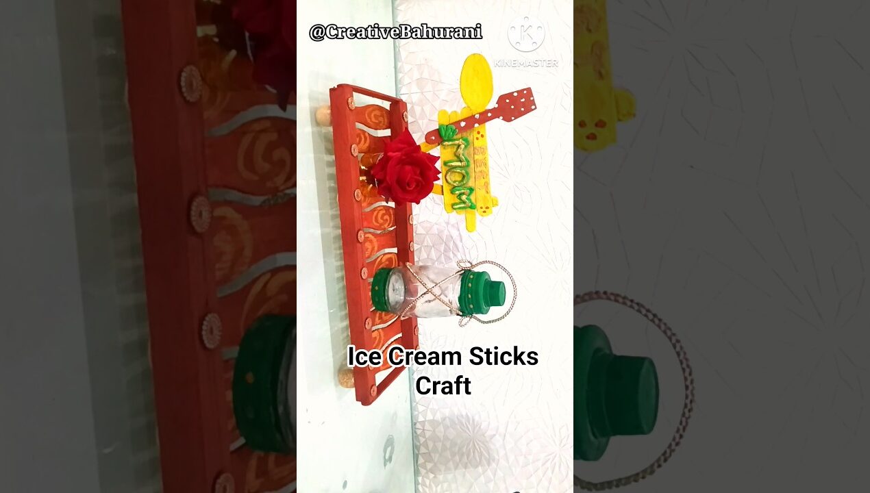 Ice Cream Sticks Tray |Ice Cream Sticks Craft Ideas #diy #shorts #craft