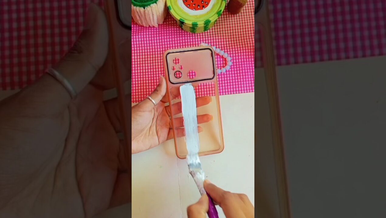 ✨​How to paint your phone cover #diy #painting #ideas #shortsfeed #shorts