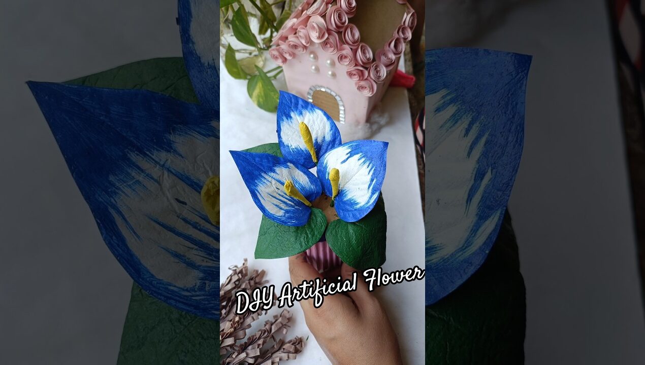 DIY Artificial plant | Easy decor Ideas #shortsviral #viralshorts #diyplanters #craftideas #handmade