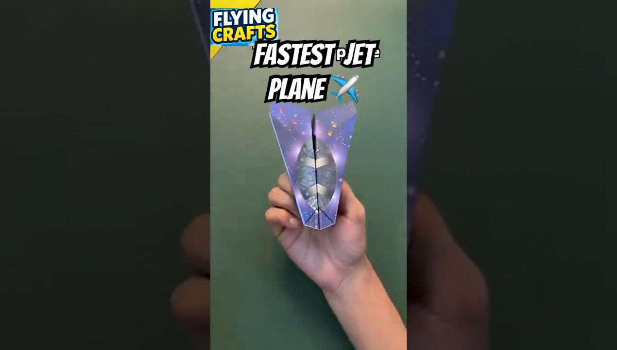How to make homemade origami jet paper plane #diy #craftideas #paper #craft #origami #shorts