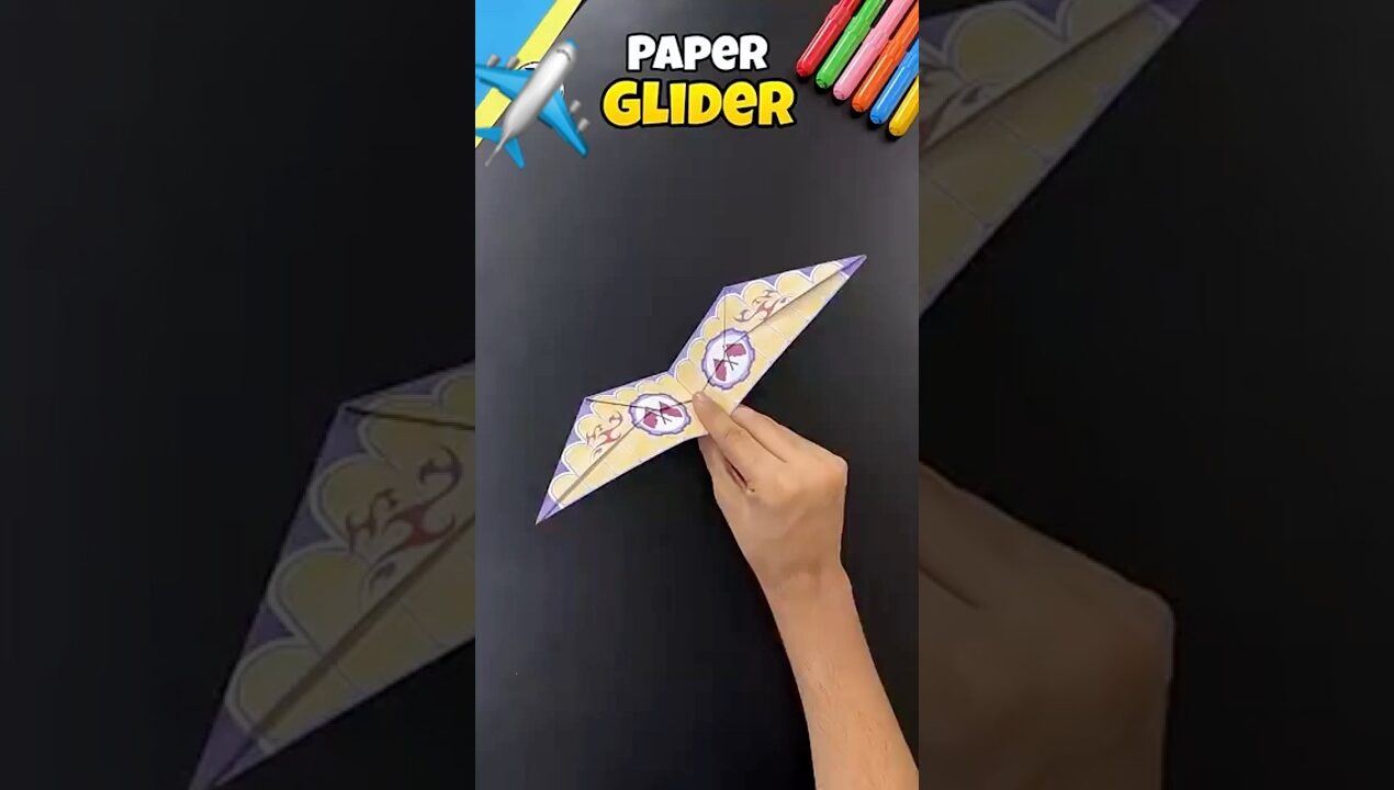 How to make origami jet paper plane #diy #papercraft #craftideas #craft #origami #paper #shorts