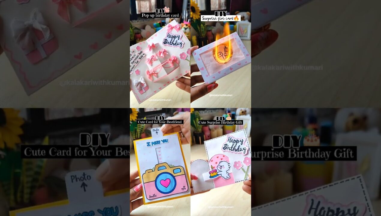 DIY cute surprise birthday gift ideas✨ #diy #shorts #handmade #papercraft #shortvideo #gift