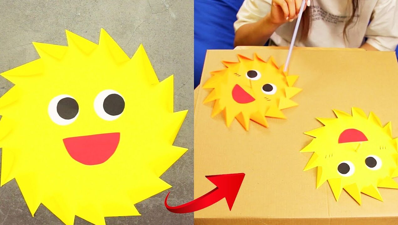 Paper Sun toy craft || Crafts for Kids || Everyday Crafts #shorts