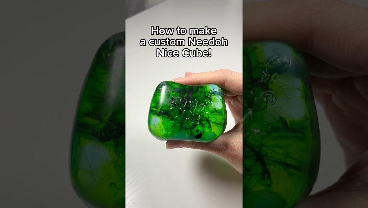 How to make a custom DIY homemade Needoh nice cube #needoh #shorts #squishy #diysquishy