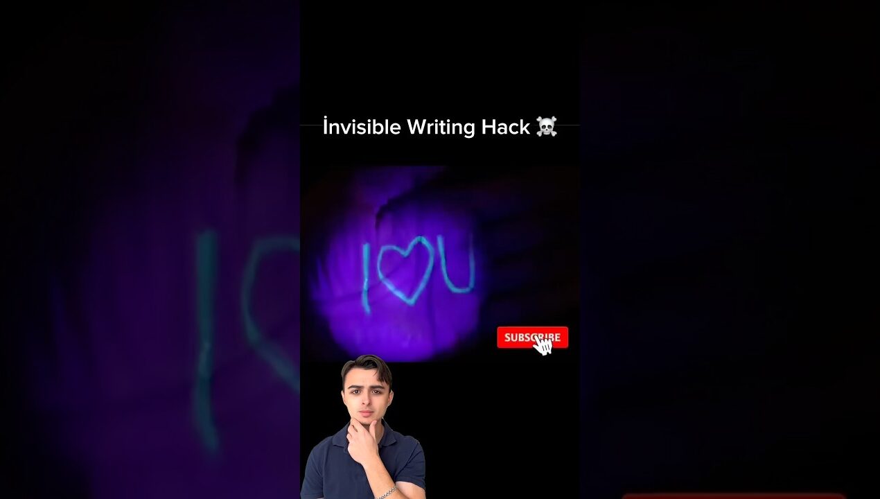 Secret Invisible Ink Hack! 🤫✨ #shorts #diy #lifehack