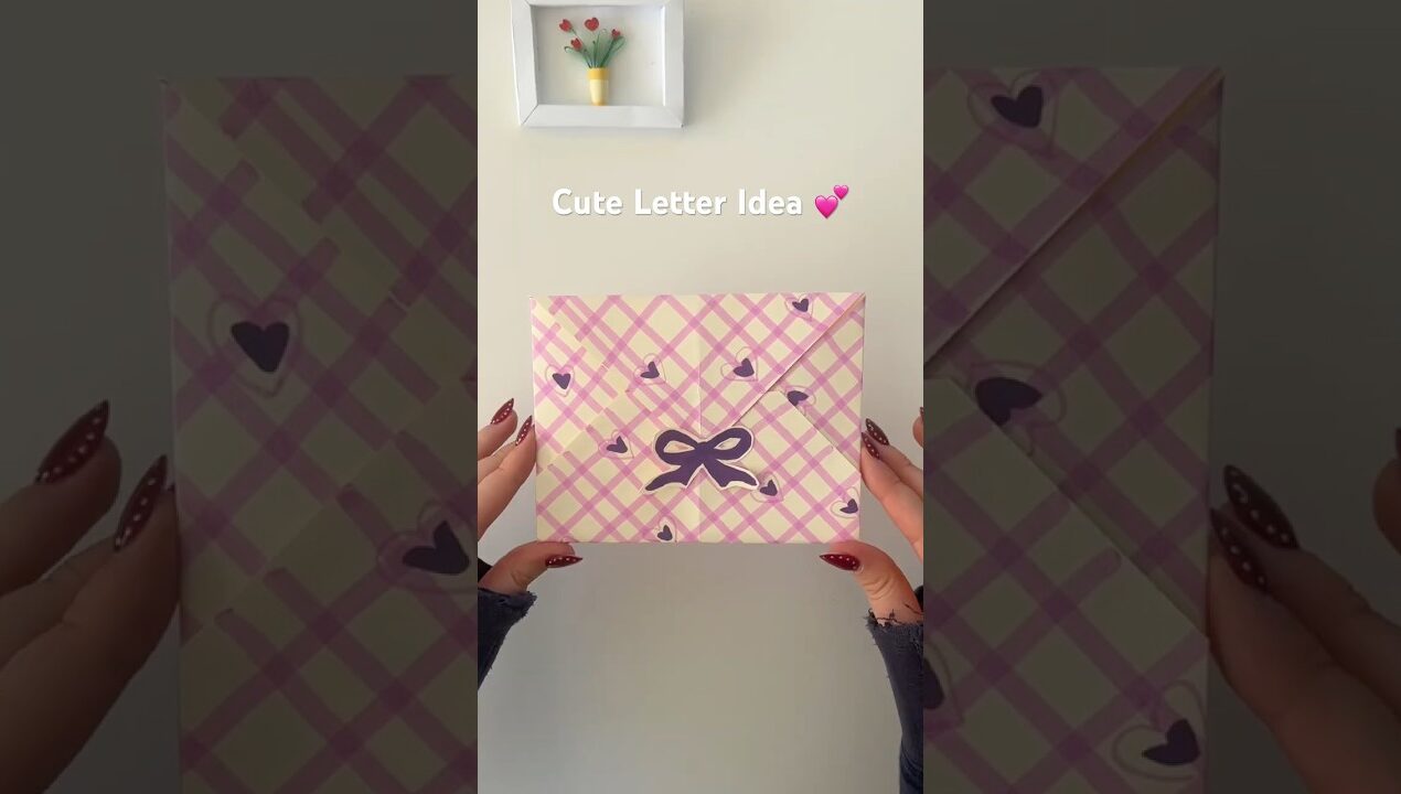 DIY Stunning Letter Idea 💜 EASY 5 MIN Gift Tutorial