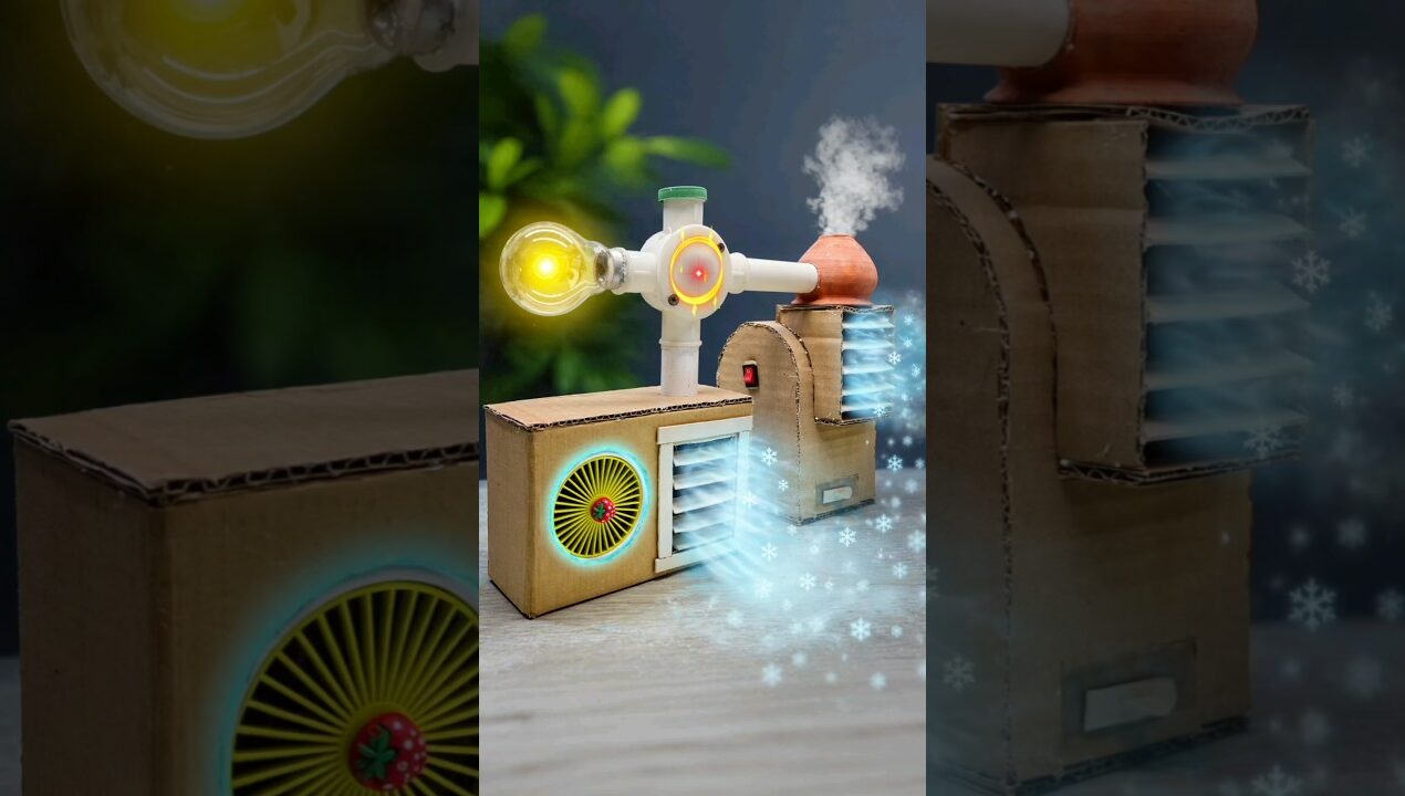 Fast Room cooling ❄️project 🙂 #experiment #ytshorts #diy