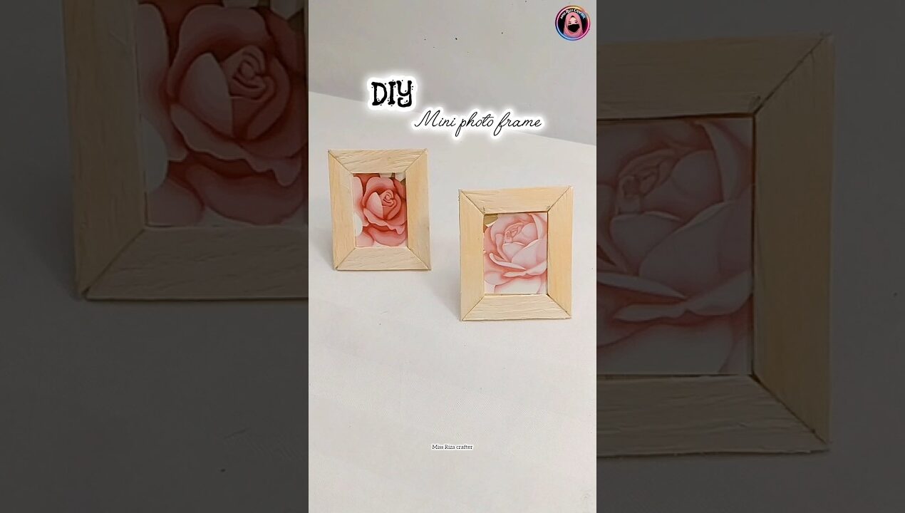 DIY Mini Photo Frame 🤩✨ #diy #shorts #youtubeshorts