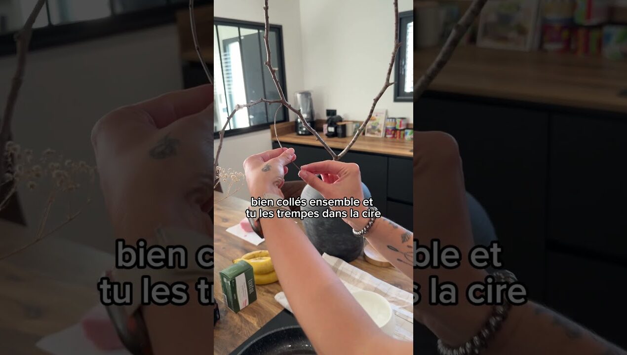 DIY fleurs de cerisiers en cire 🌸