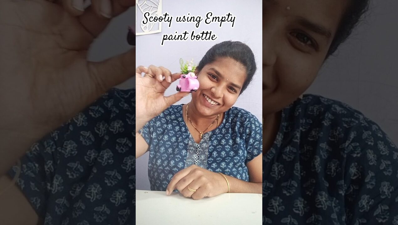 ఎవరికి వచ్చిందో ఈ idea # DIY scooty using empty paint bottle# Bhagya's Srujana Vedika