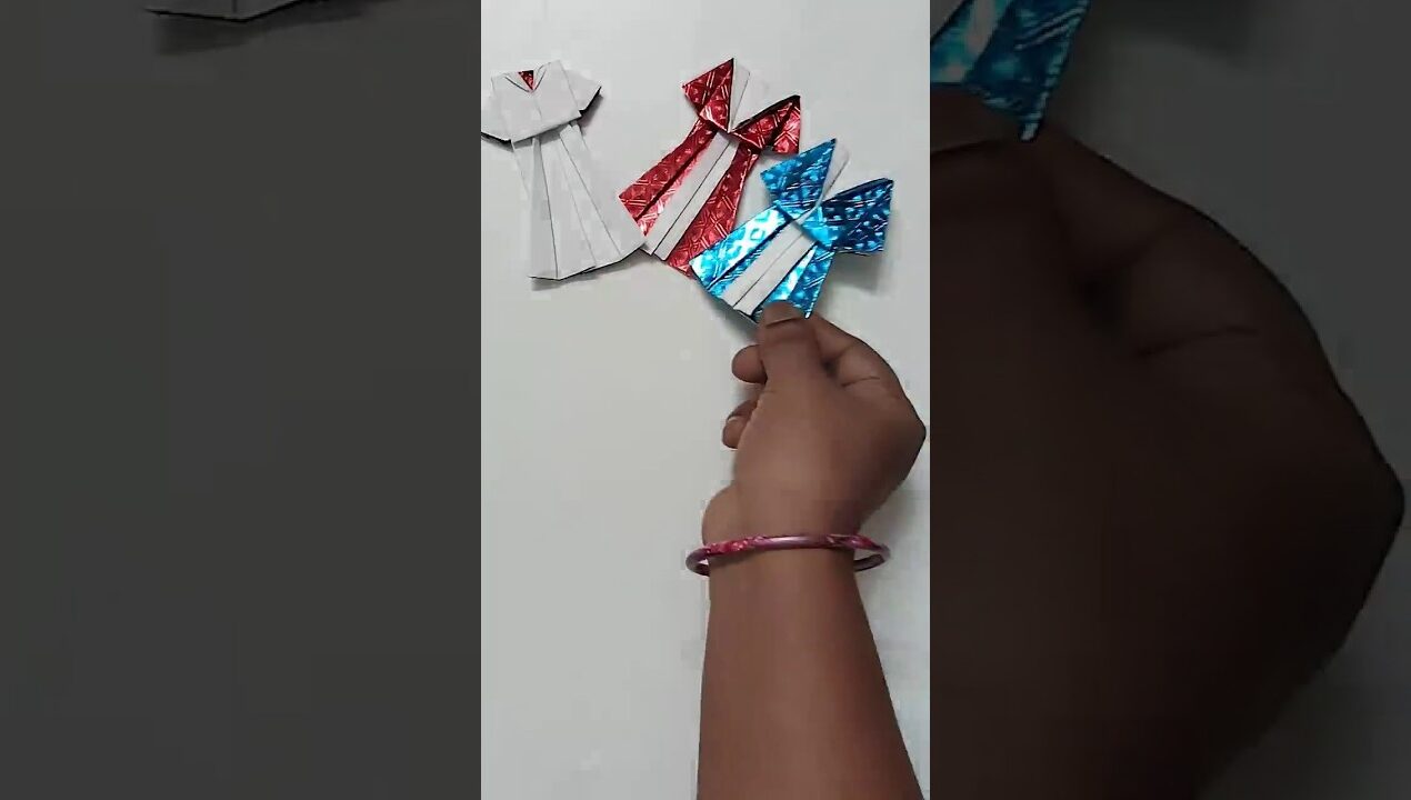 Beautiful Paper Dress Craft 👗✨ | Easy DIY for Beginners