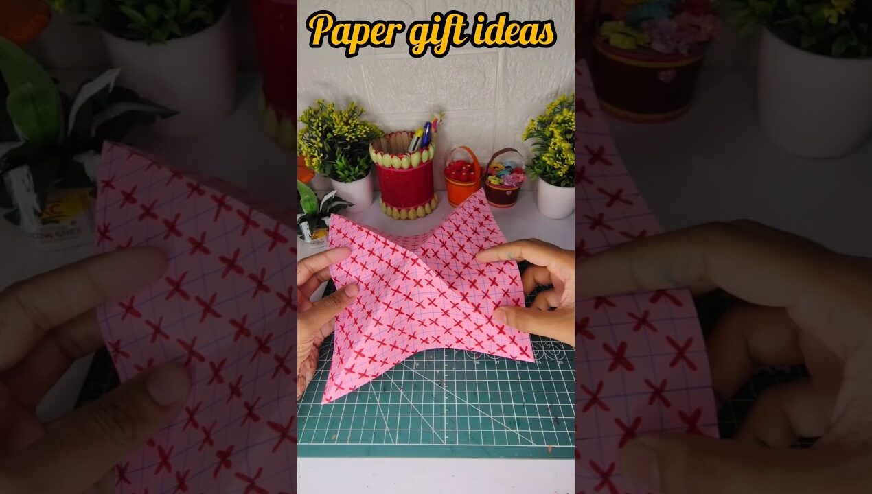 diy simple paper gift ideas #diy #paper #craft #ideas #shorts
