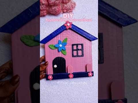 Best Out of Waste Idea 😱 DIY Key Holder at Home 🏠✨️ #youtubeshorts #shorts