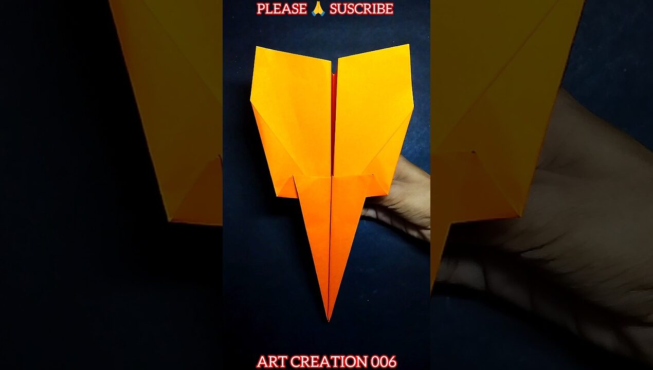 long flying paper plane idea so easy craft #viralshorts