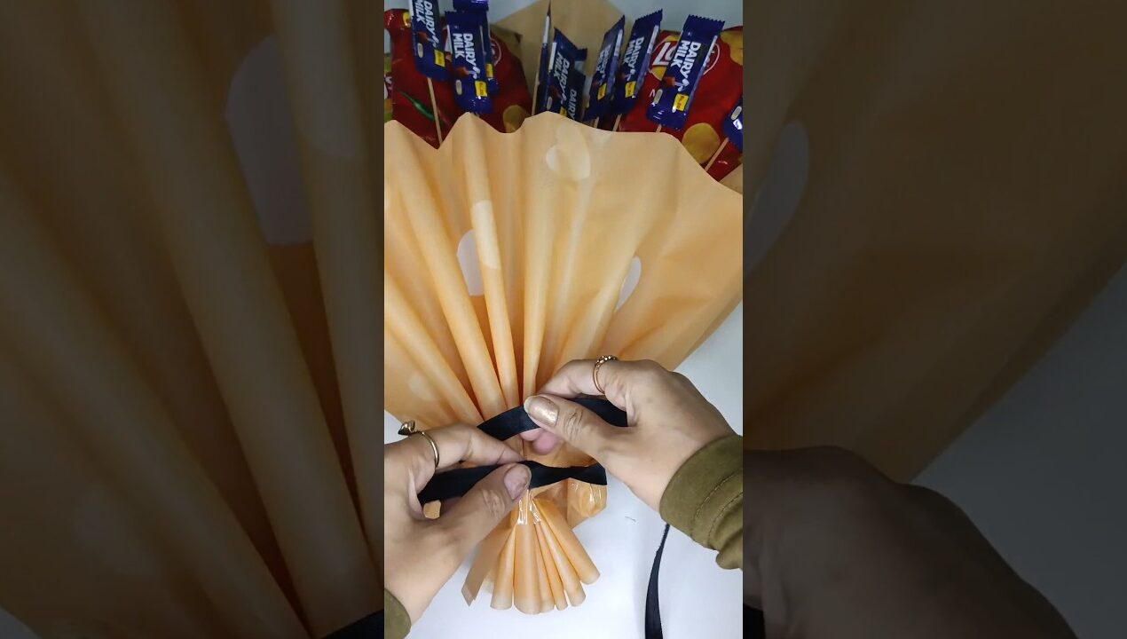 diy Snack bouquet 💐 idea 💡|easy diy bouquet 🤗#diybouquet #shorts #song